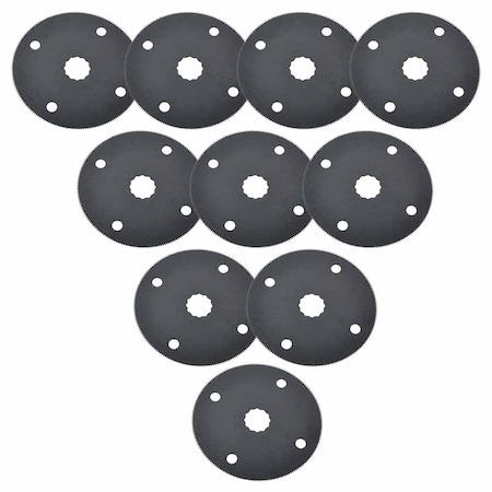Versa Tool 80mm HSS Circular Multi-Tool Saw Blades, PK 10 SB10H